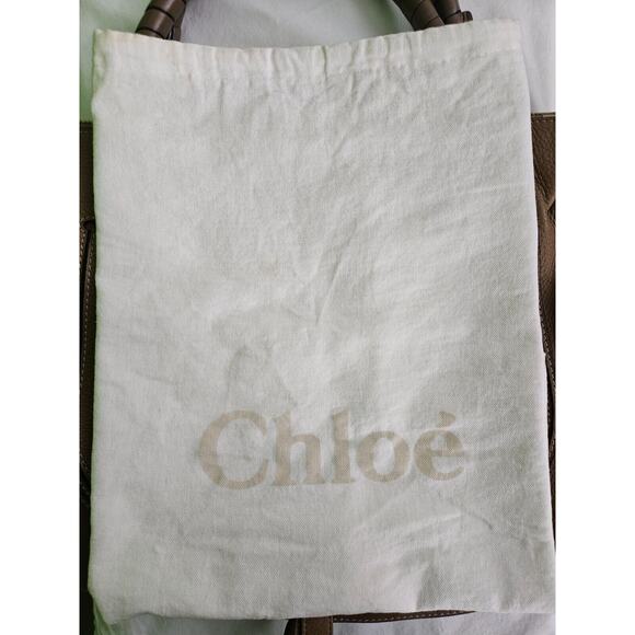 Authentic CHLOE Calfskin Marcie Large Double Carry Satchel: light tan/tan color - Picture 16 of 16